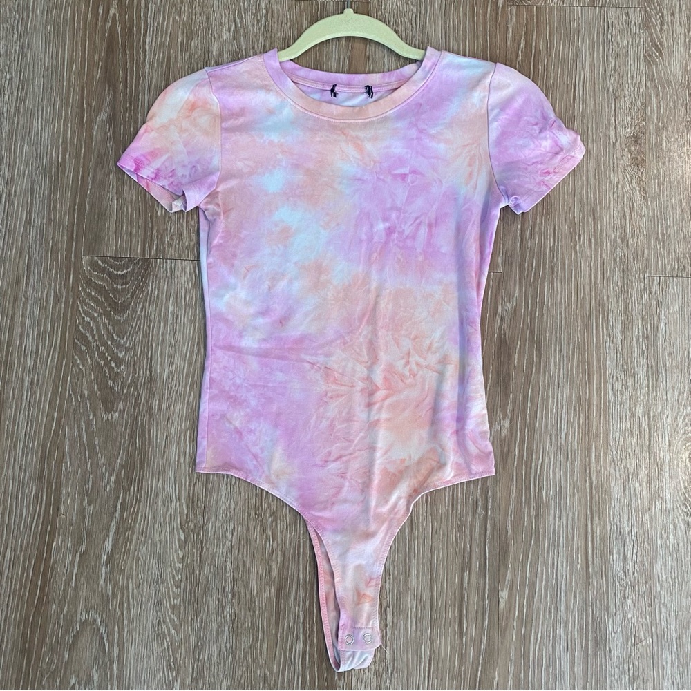 Pink Tie Dye Bodysuit